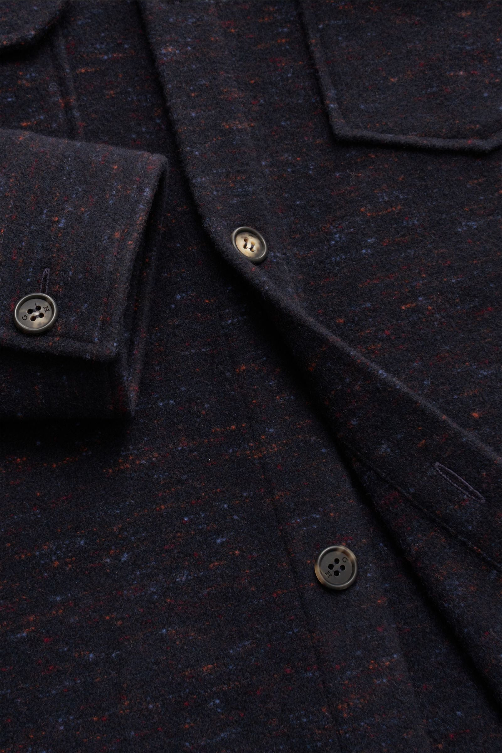 Gabriela Hearst Overshirt 'Fargo' - navyred