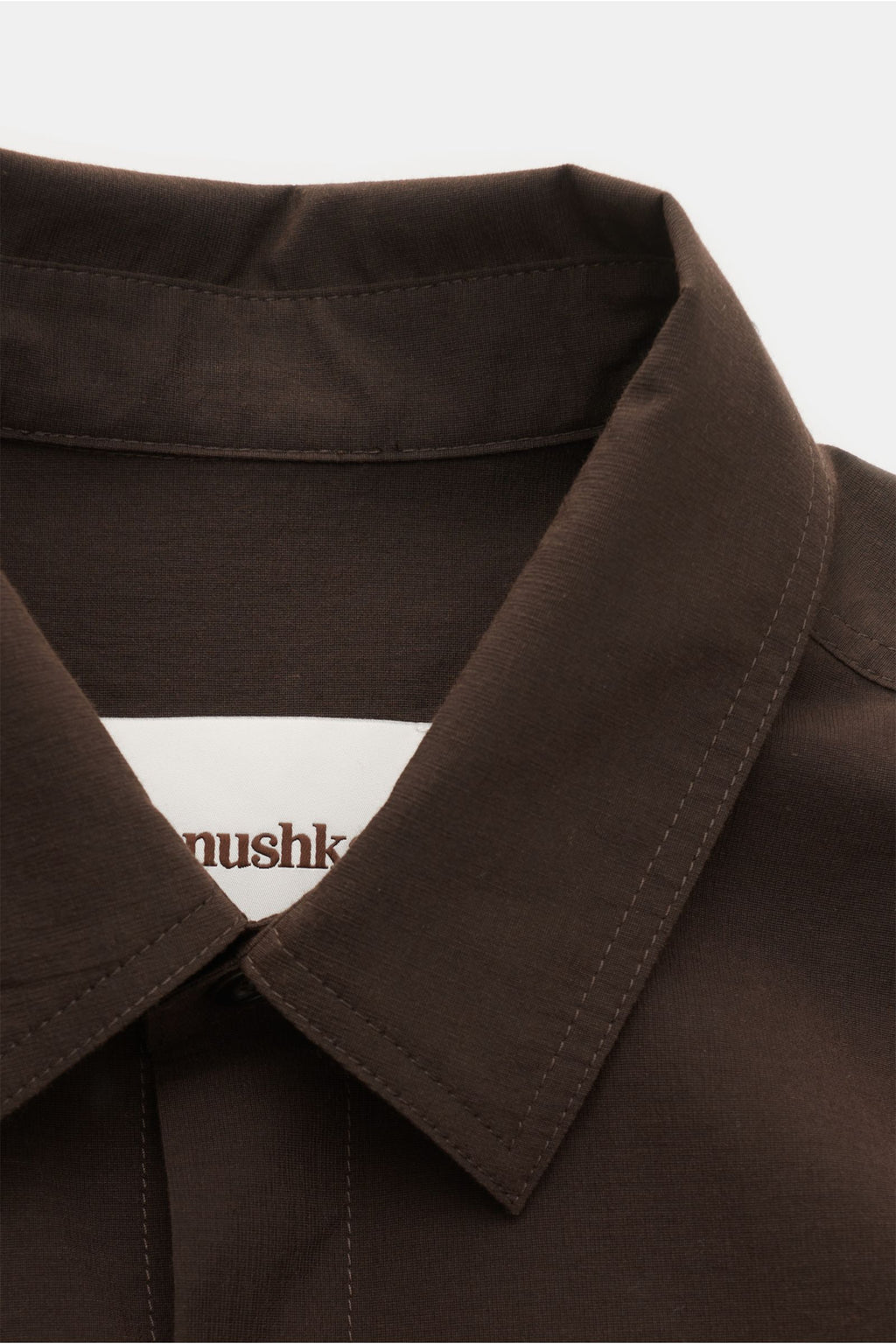 Nanushka Overshirt 'Jari' - dark brown