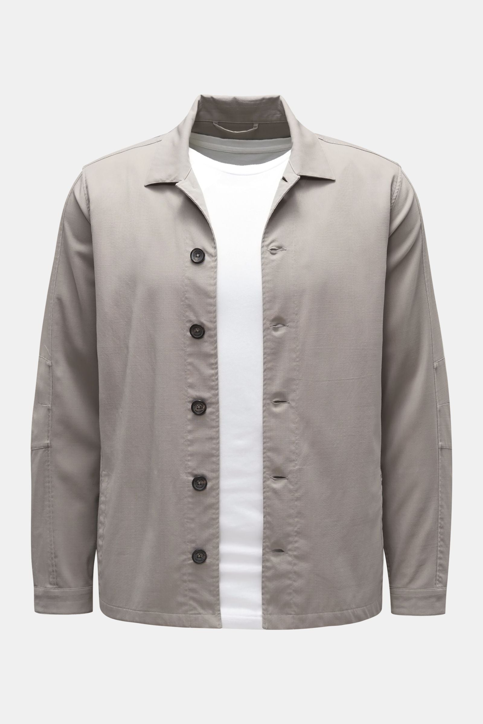 Weber+Weber Overshirt 'Fresco Light Overshirt' - Light grey