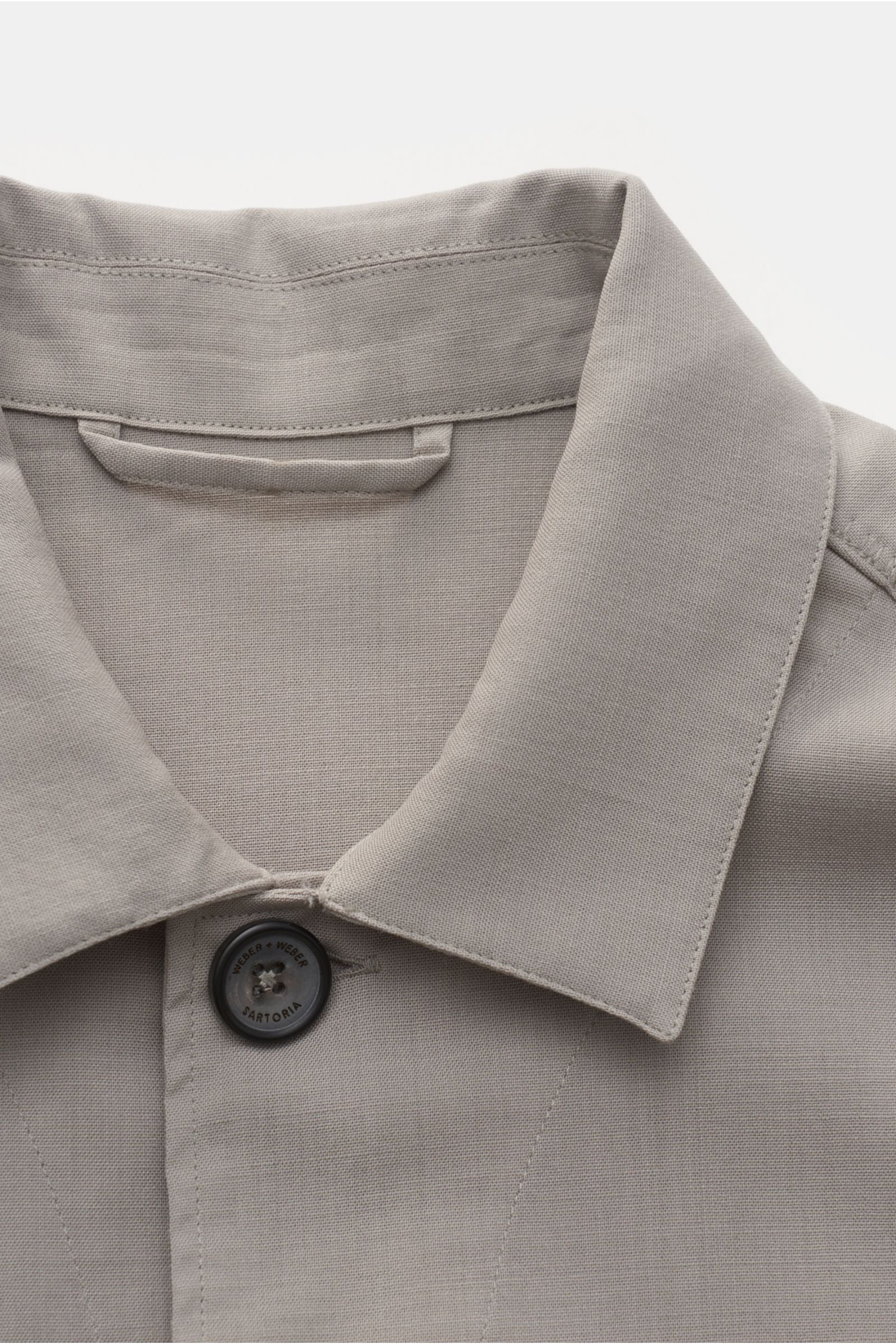 Weber+Weber Overshirt 'Fresco Light Overshirt' - Light grey