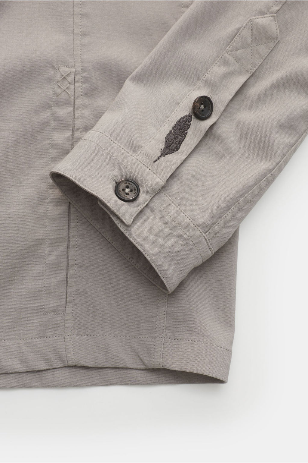 Weber+Weber Overshirt 'Fresco Light Overshirt' - Light grey