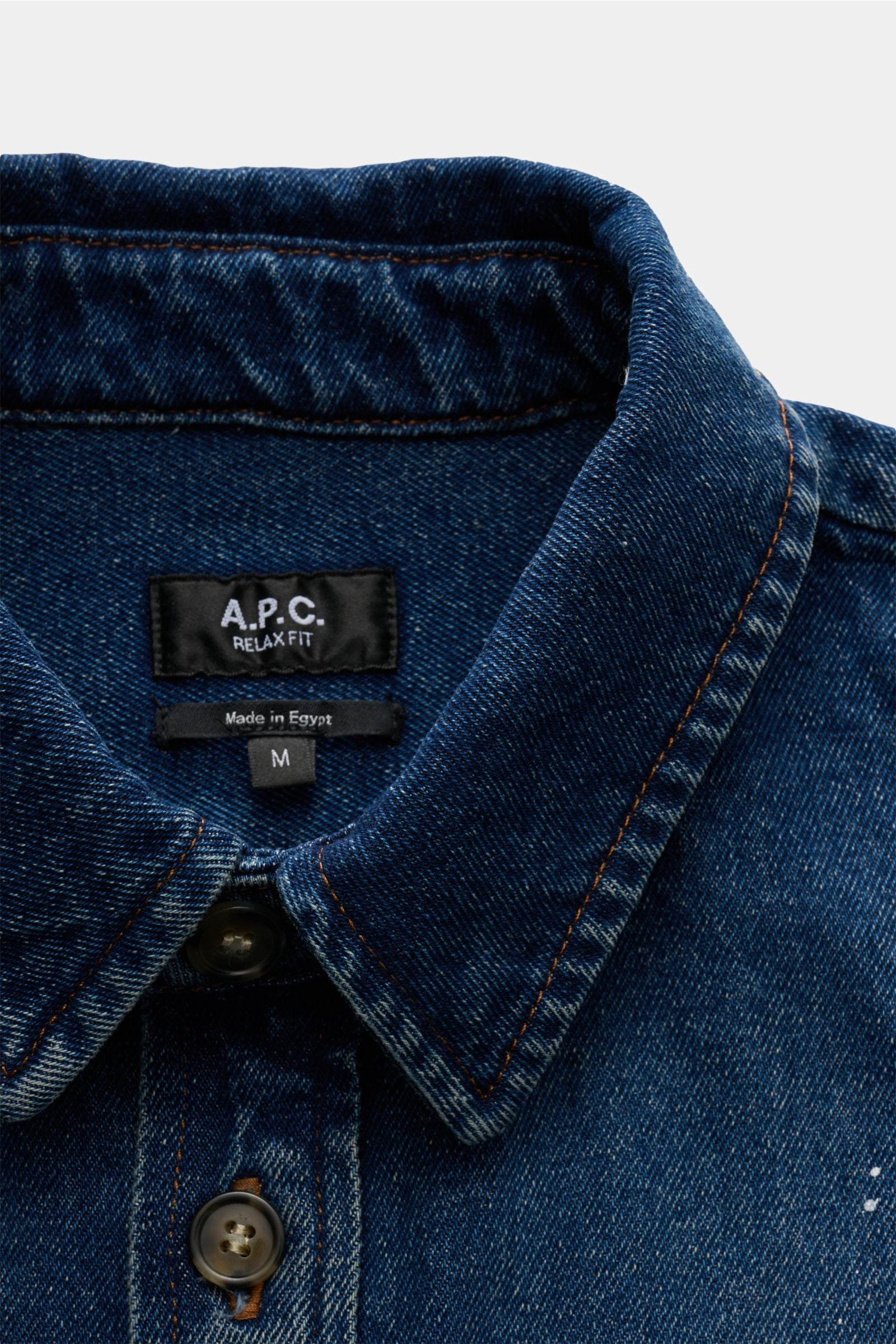 A.P.C. Denim overshirt 'Basile' - navy