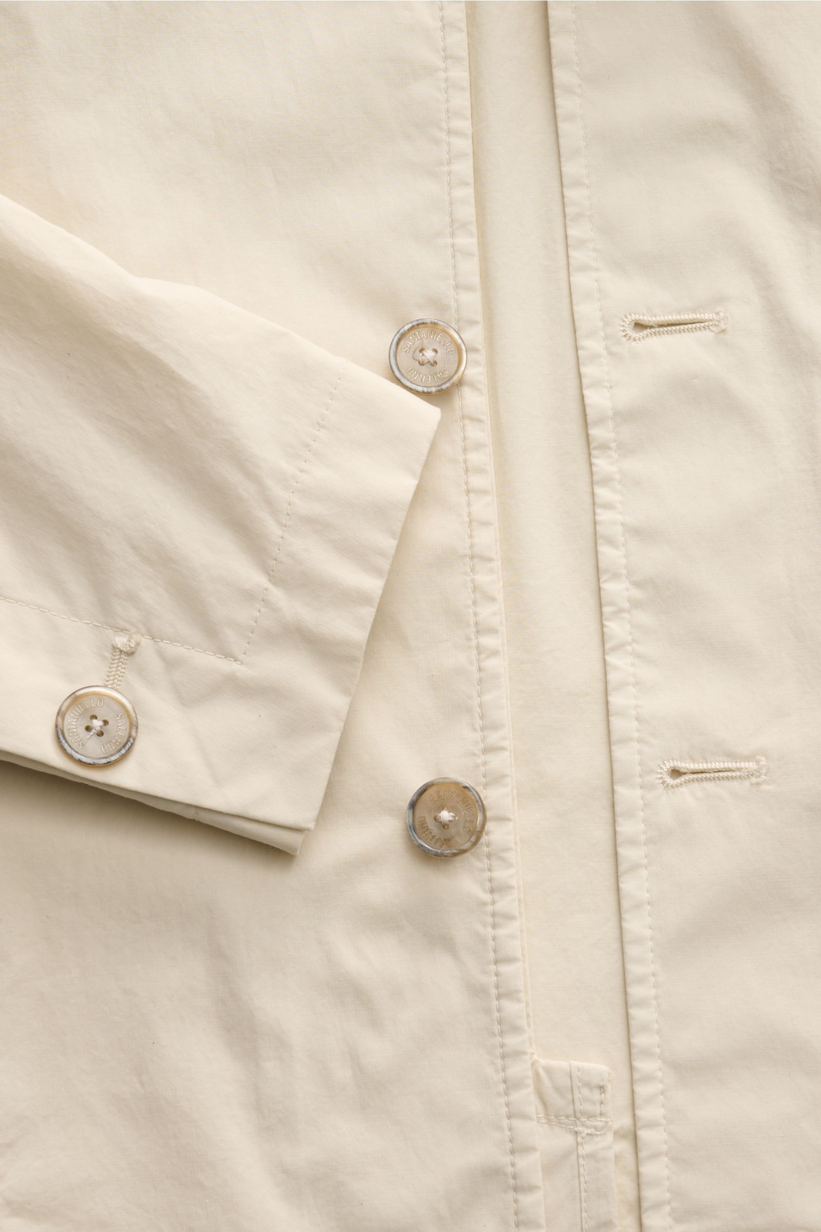 Santaniello Overshirt 'Zagara' - Cream