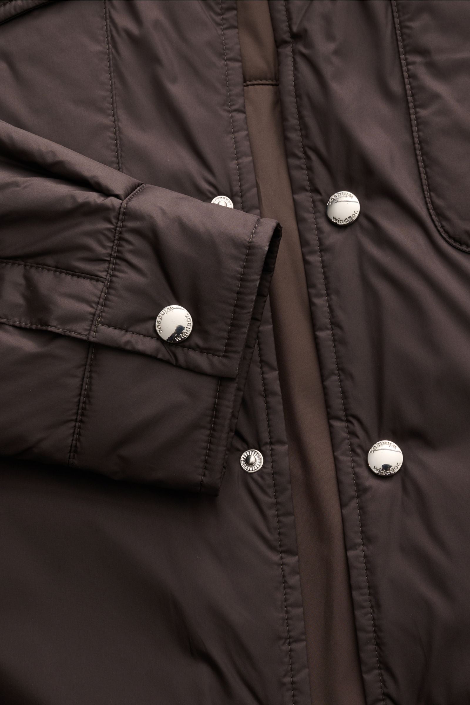 Windsor Overshirt 'Paride' - Dark brown