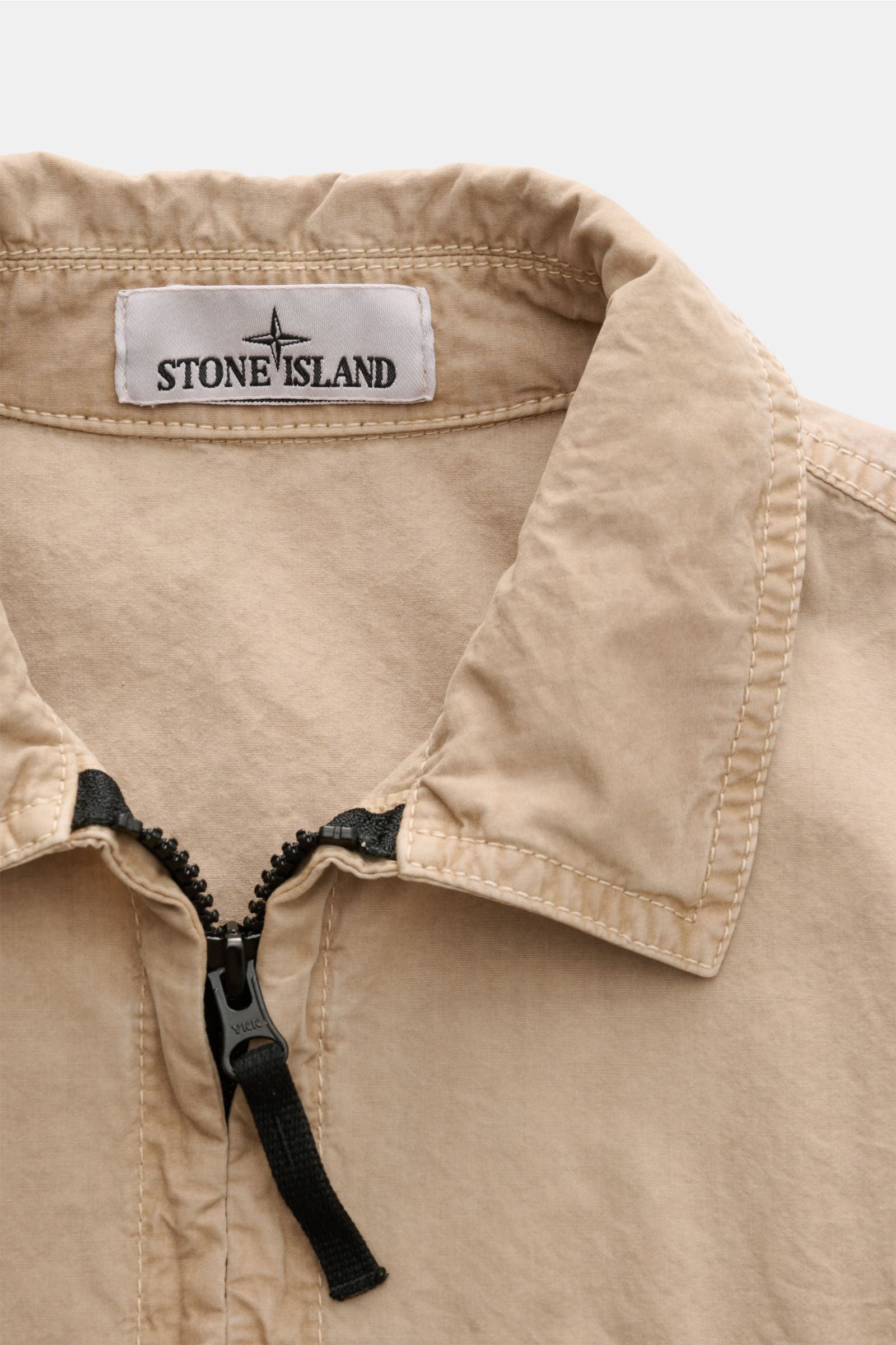Stone Island Overshirt 'Brushed Canvas' - Beige