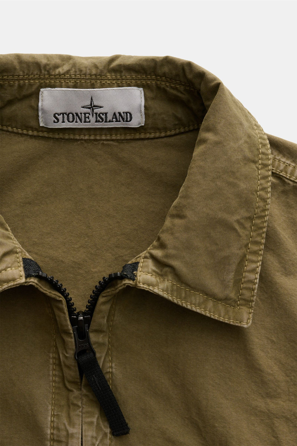 Stone Island Overshirt 'Brushed Canvas' - Olive