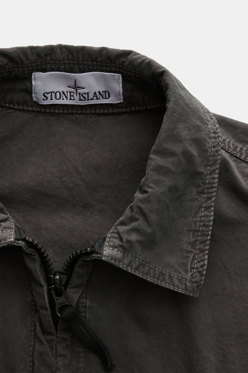 Stone Island Overshirt 'Brushed Canvas' - Dark grey