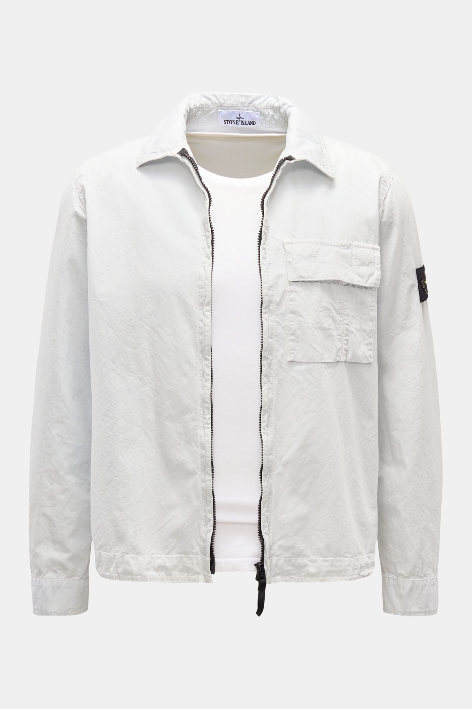 Stone Island Overshirt 'Brushed Canvas' - Pastel blue