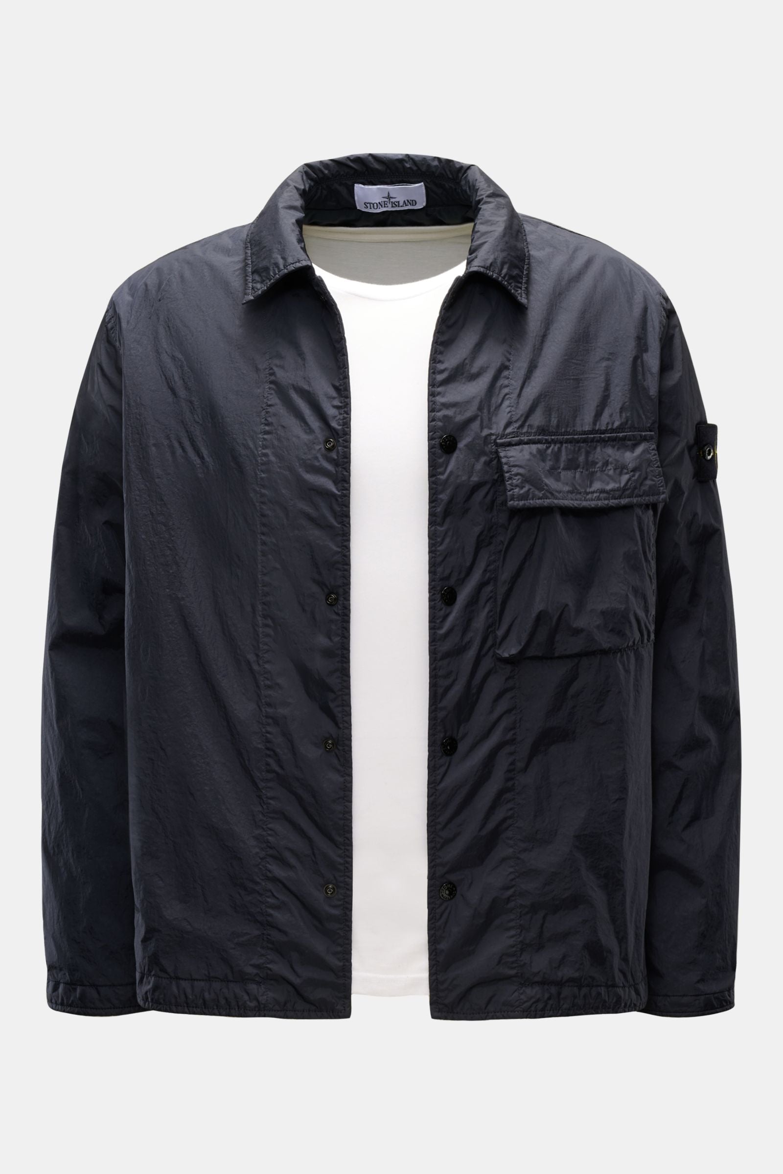 Stone Island Overshirt 'Crinkle Reps' - Navy