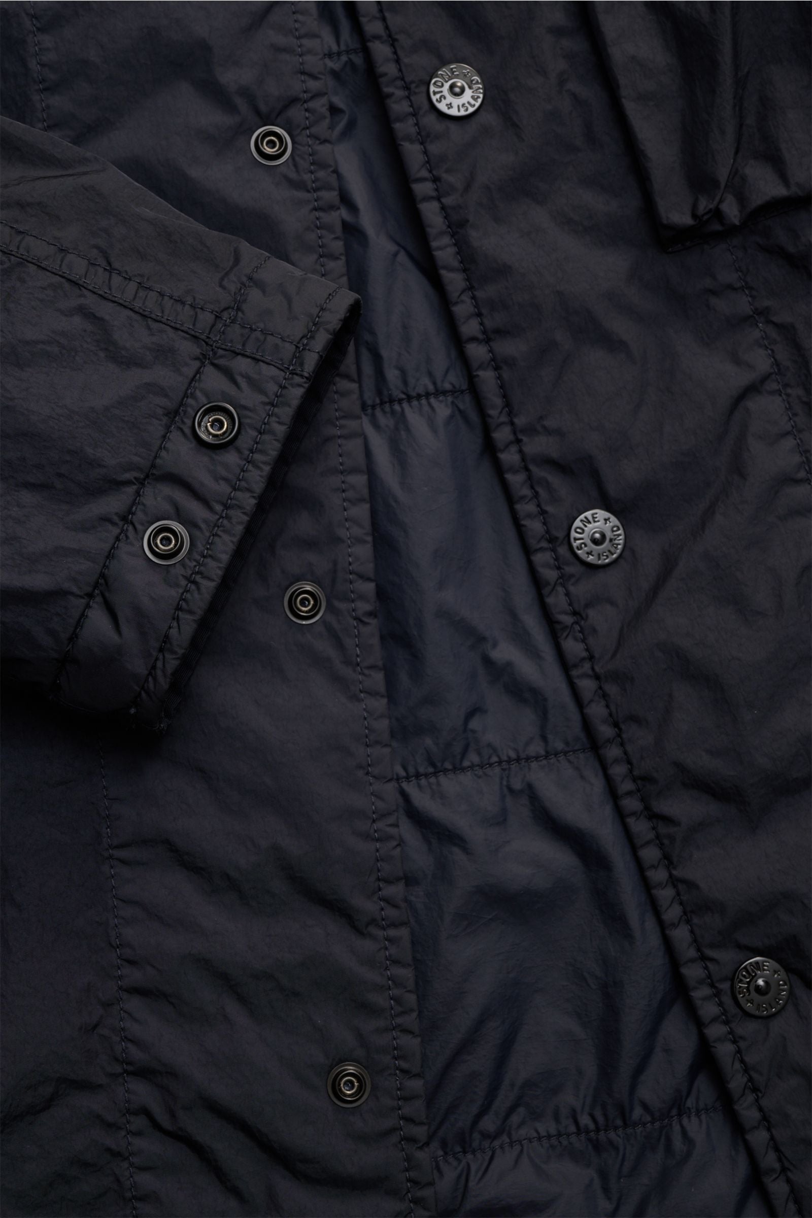 Stone Island Overshirt 'Crinkle Reps' - Navy