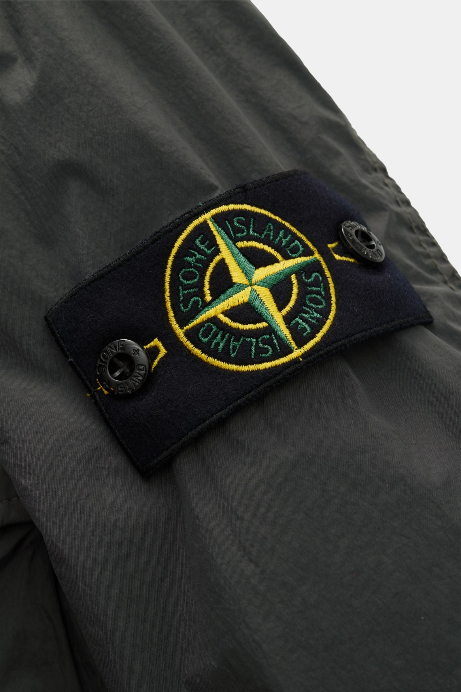 Stone Island Overshirt 'Crinkle Reps' - Dark grey