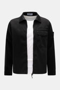 Stone Island Overshirt 'Cotton Satin' - Black