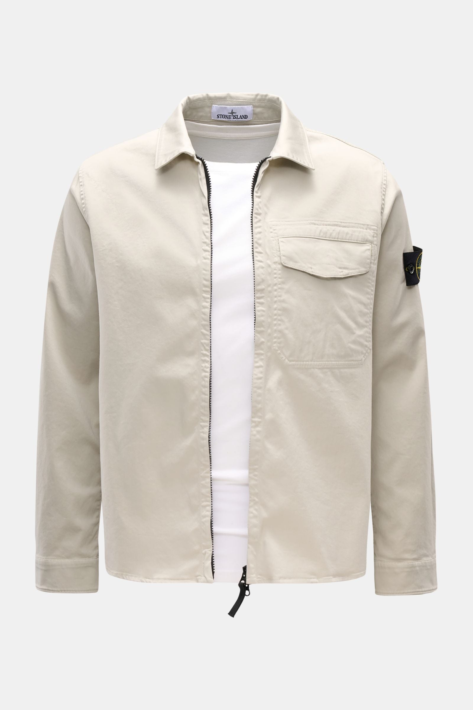 Stone Island Overshirt 'Cotton Satin' - Sand