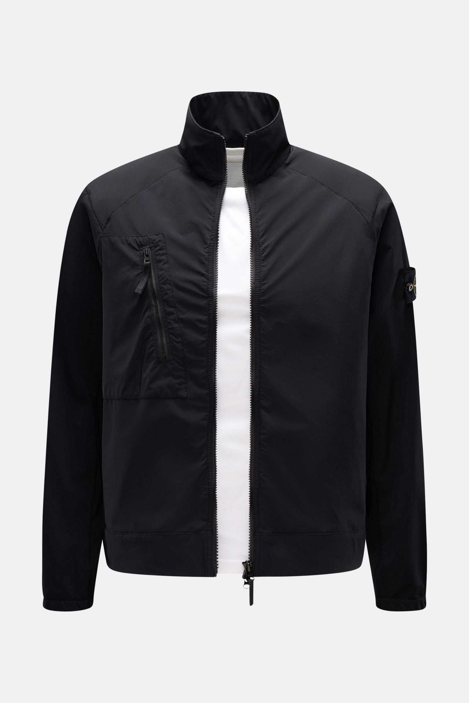 Stone Island Overshirt 'Nylon Stretch' - black