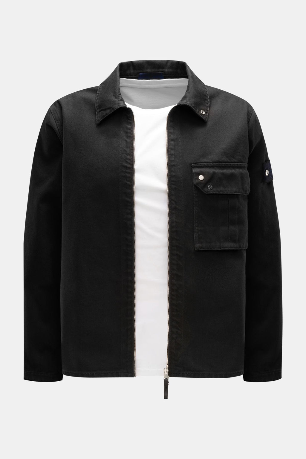 Stone Island Denim overshirt - black