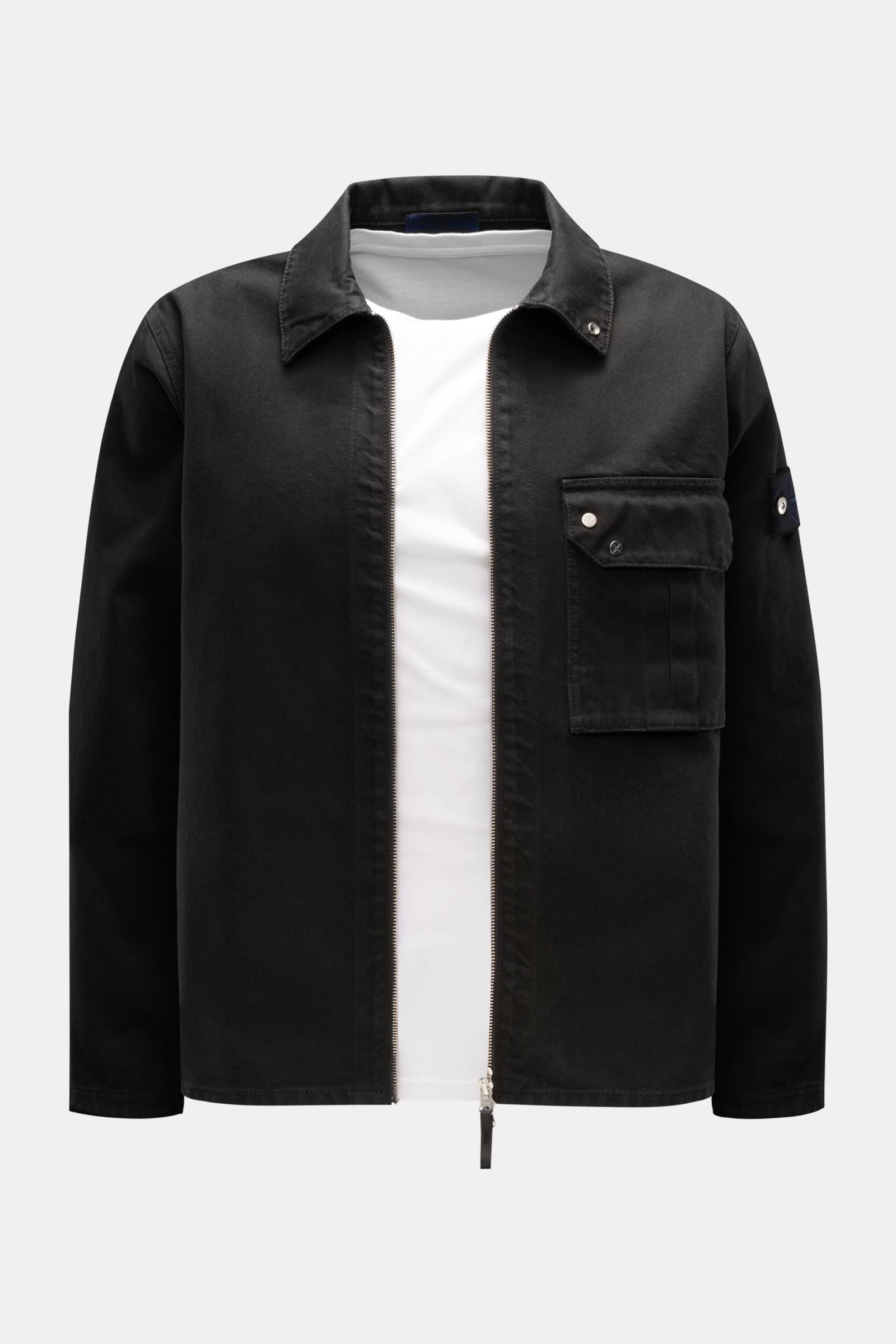 Stone Island Denim overshirt - black