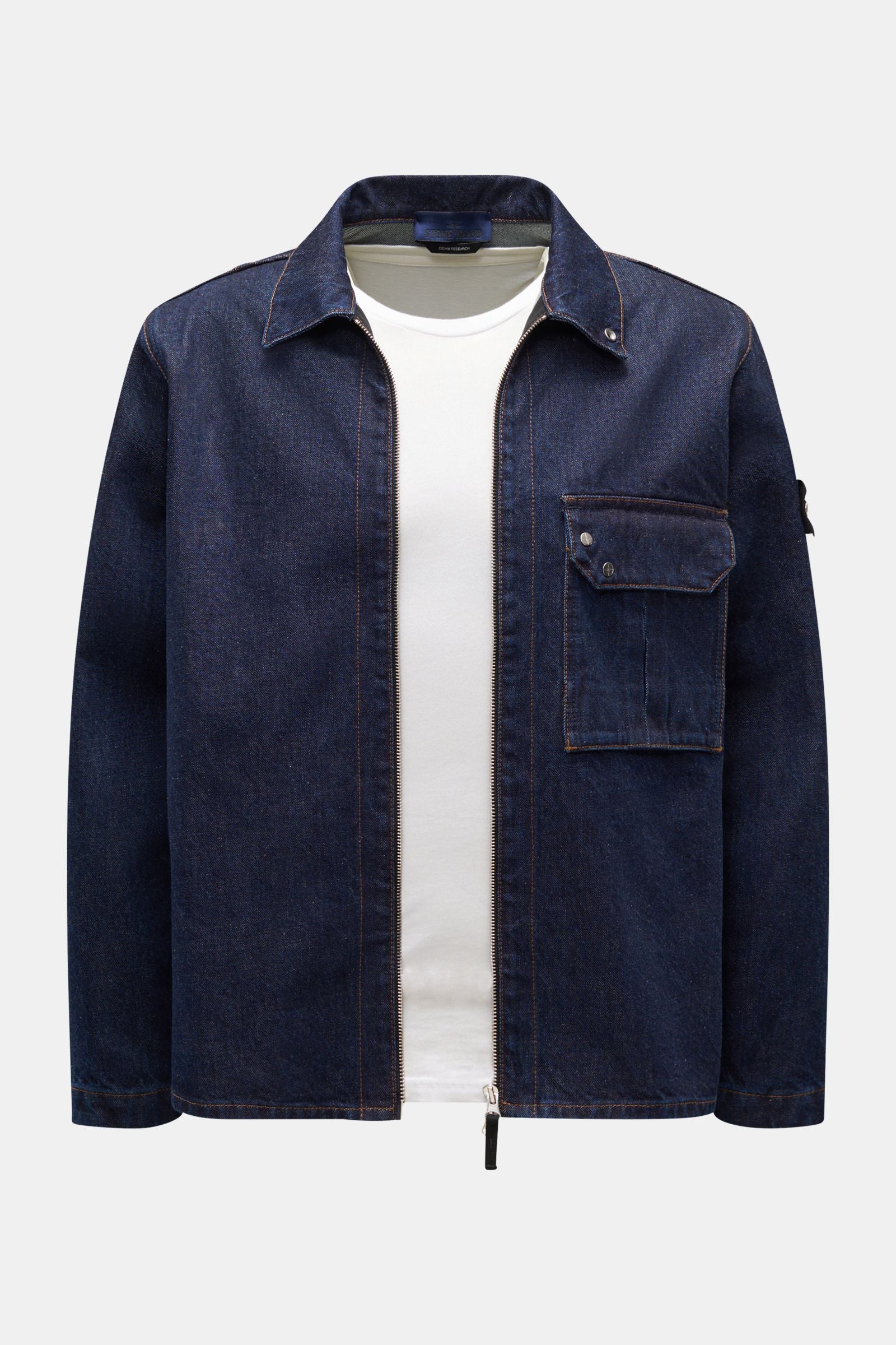 Stone Island Denim overshirt - navy