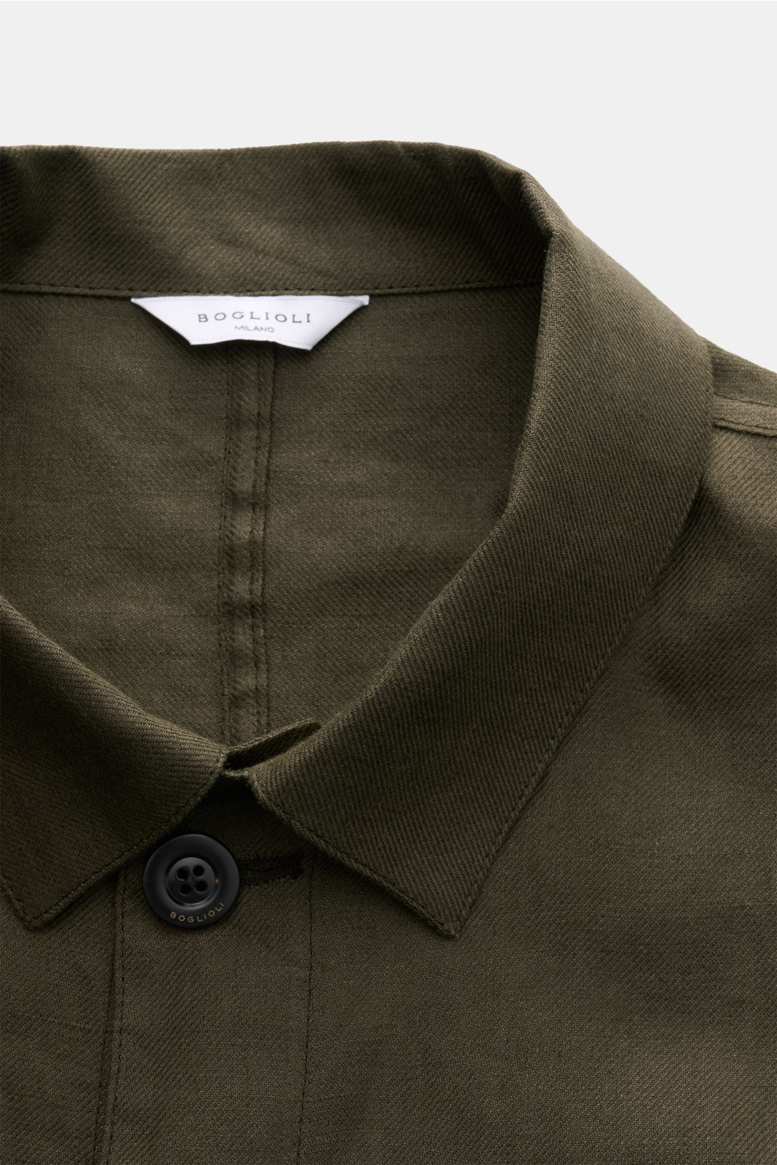 Boglioli Linen overshirt - Olive