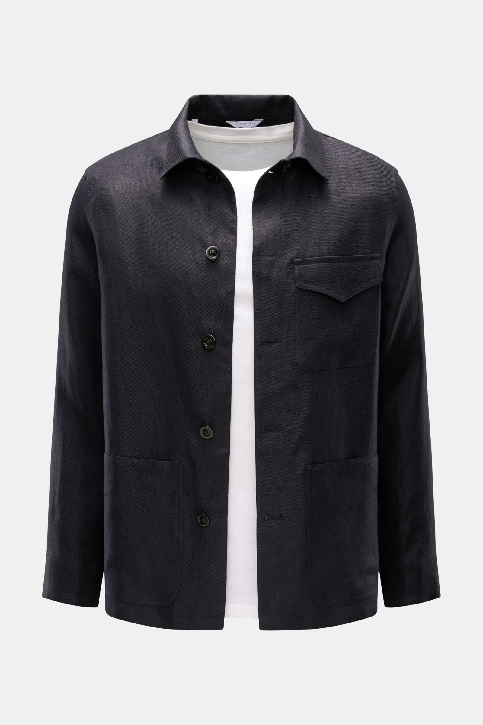 Boglioli Linen overshirt - Navy