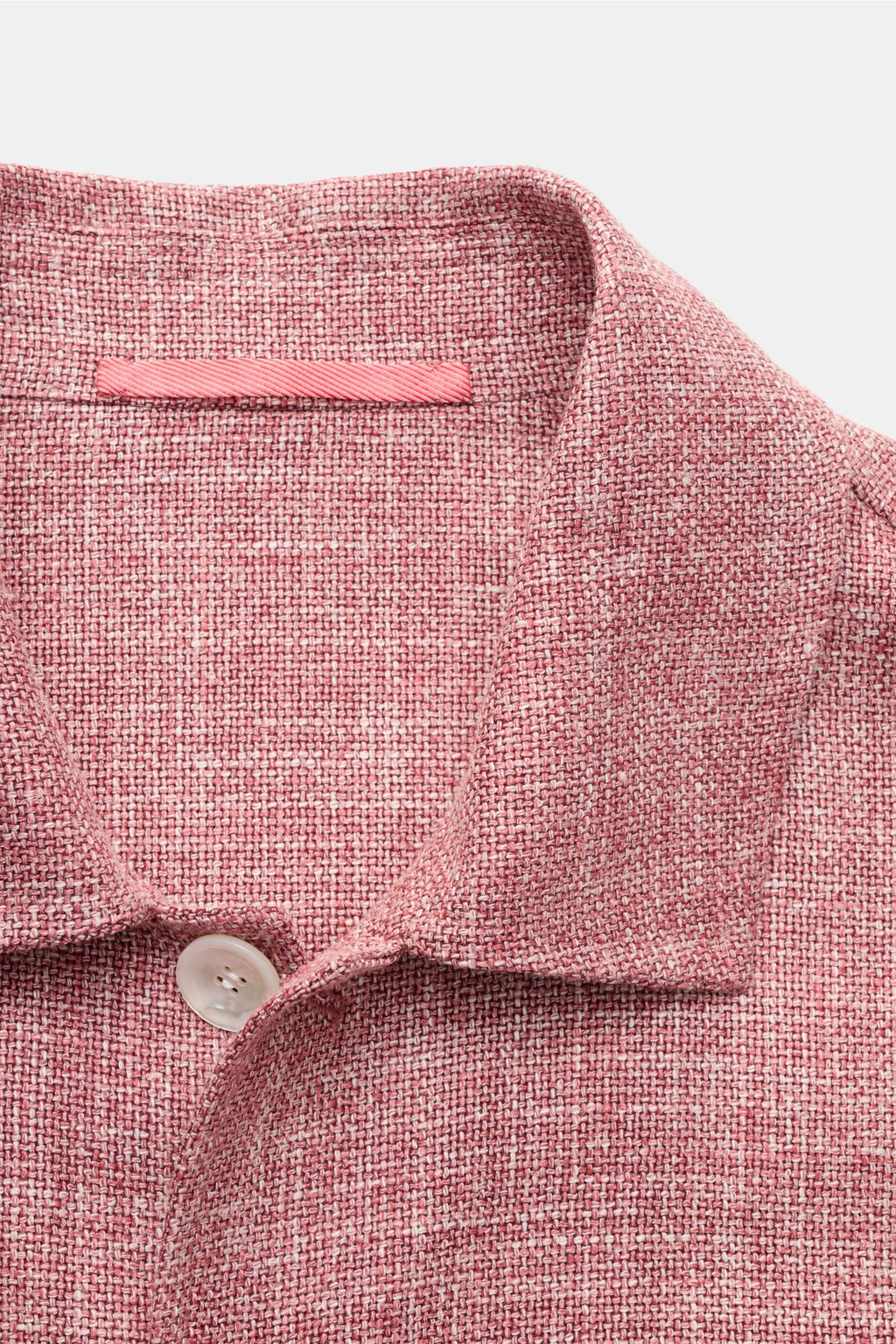 Stile Latino Overshirt 'Gu Texas' dark red/off-white - white mottled