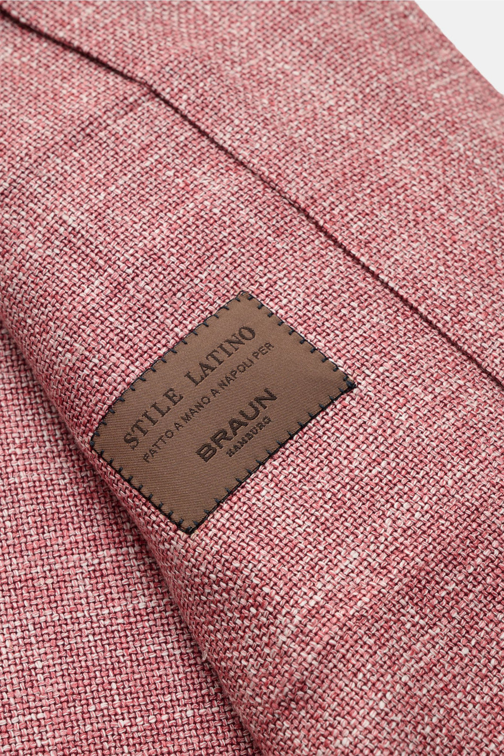 Stile Latino Overshirt 'Gu Texas' dark red/off-white - white mottled