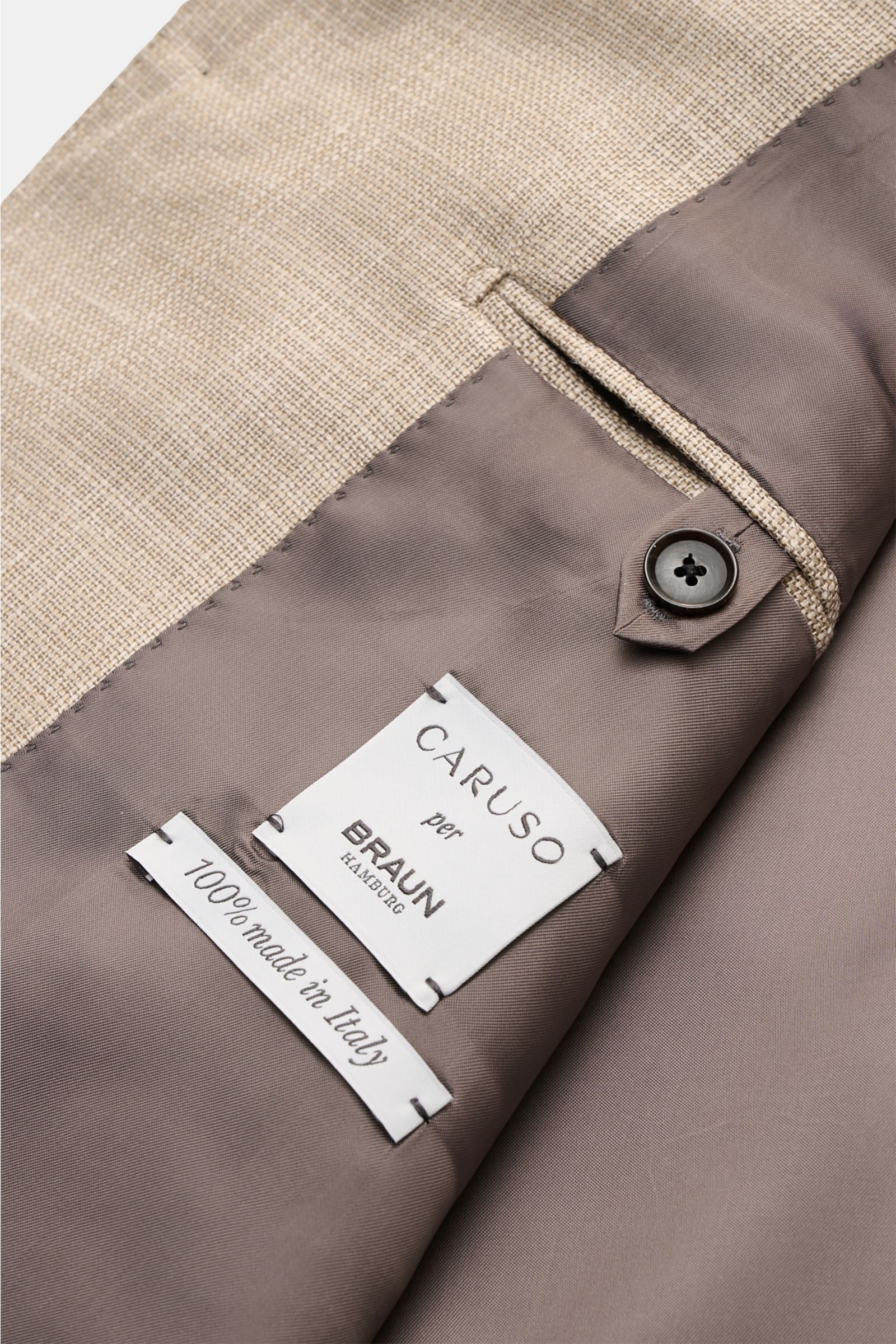 Caruso Overshirt 'Fedora' - beige mottled