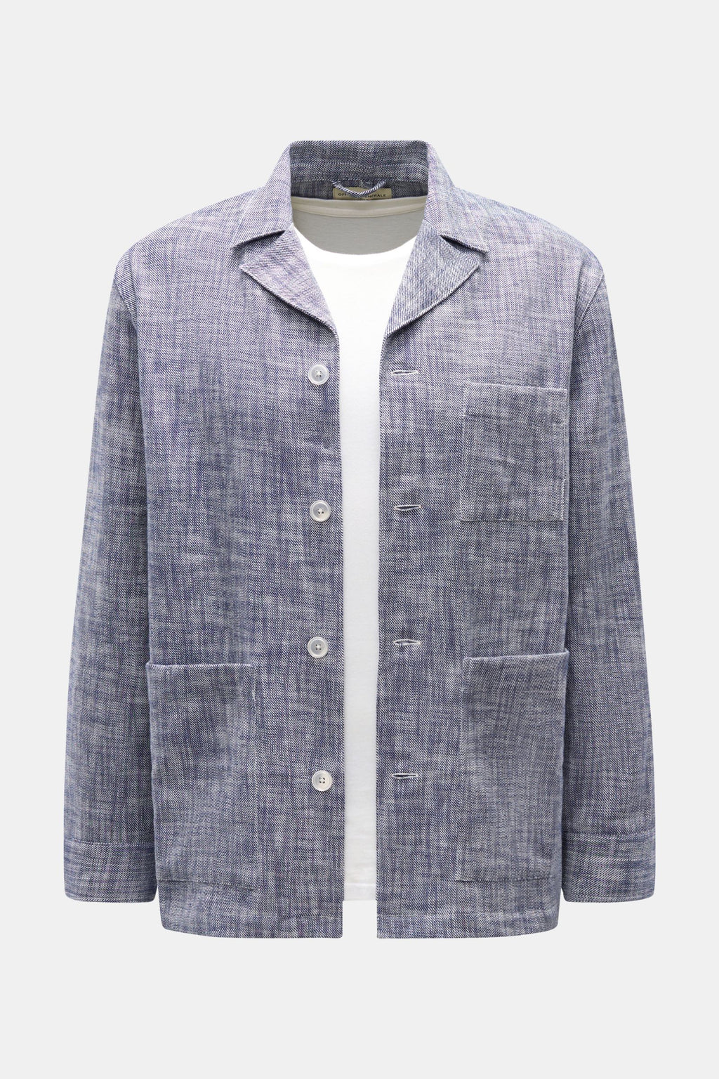 Officine Générale Overshirt 'Sheldon' - navywhite