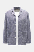 Officine Générale Overshirt 'Sheldon' - navywhite