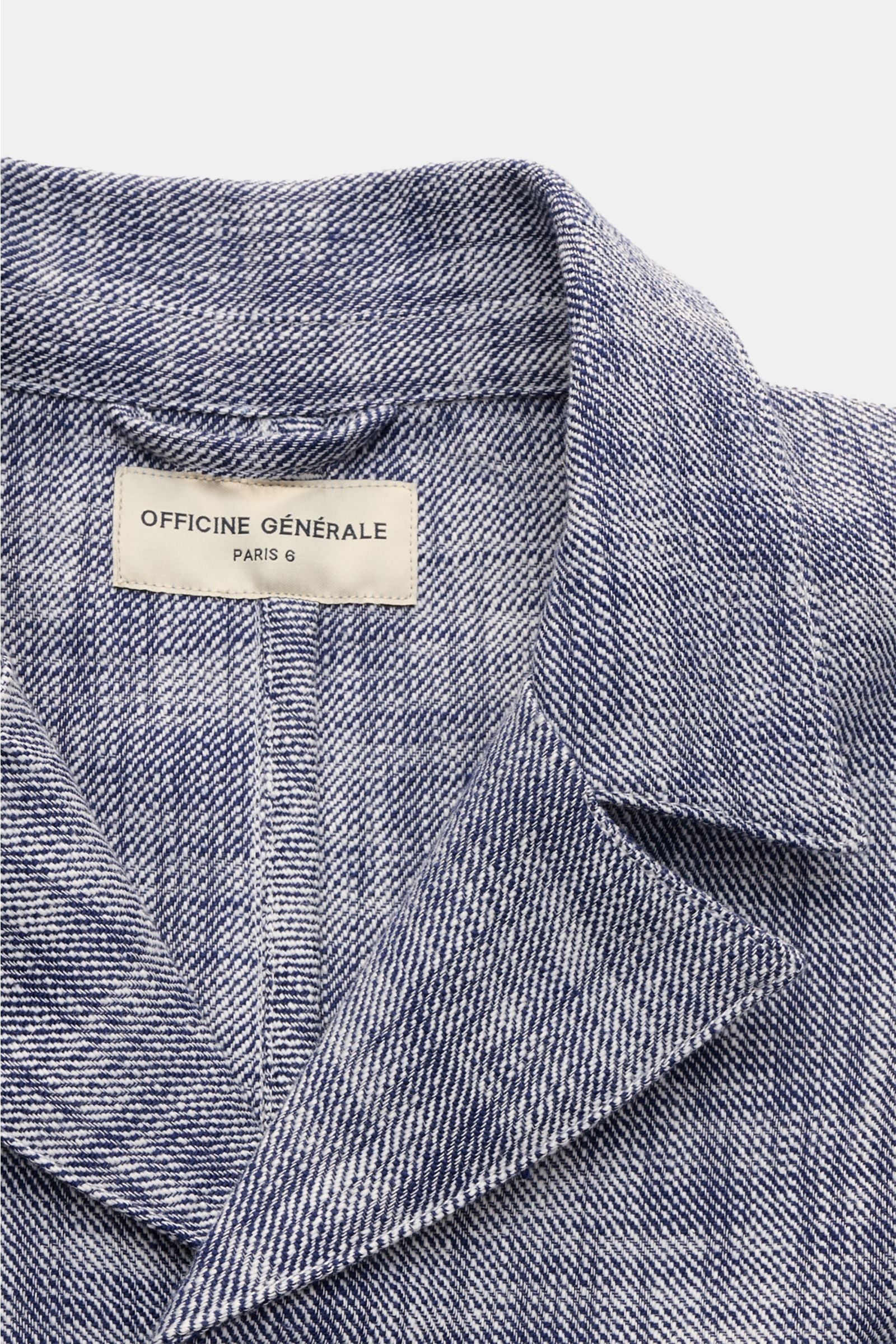 Officine Générale Overshirt 'Sheldon' - navywhite