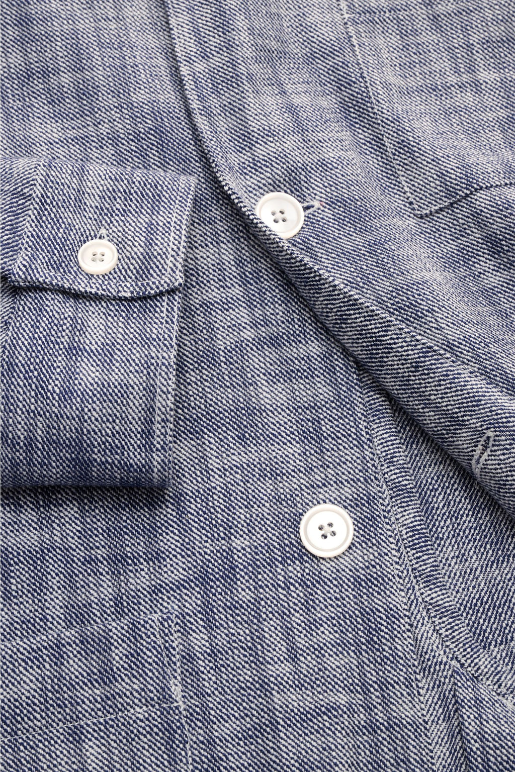 Officine Générale Overshirt 'Sheldon' - navywhite
