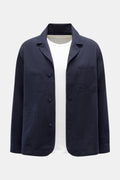 Officine Générale Seersucker overshirt 'Sycamore' - navy