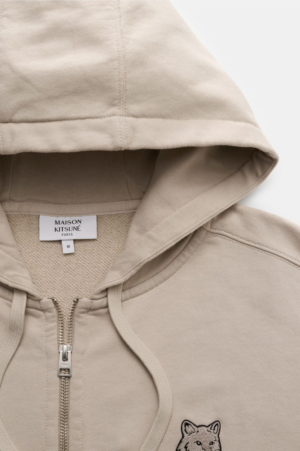 Maison Kitsuné Sweat jacket 'Bold Fox' - beige