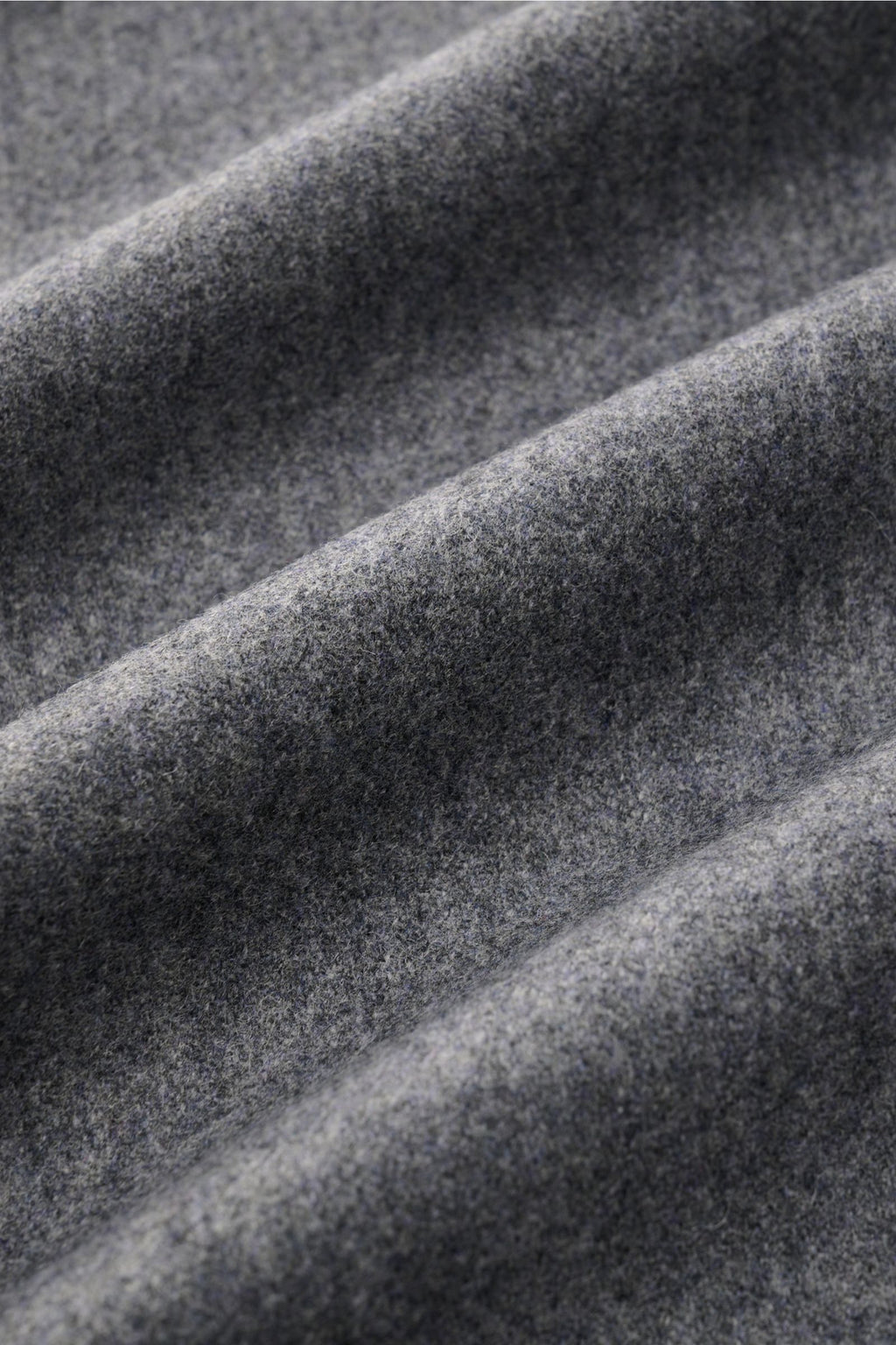 Ami Paris Popover flannel shirt Kent collar - grey mottled