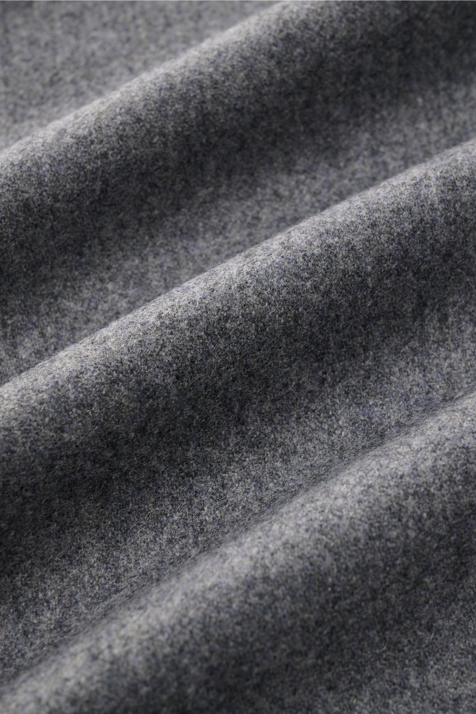 Ami Paris Popover flannel shirt Kent collar - grey mottled