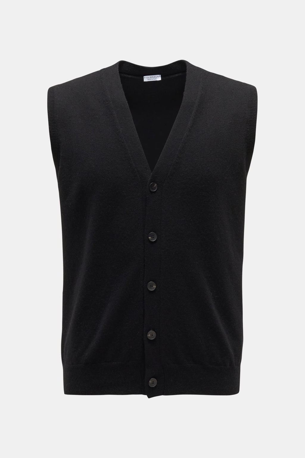von Braun Cashmere knit waistcoat - Black