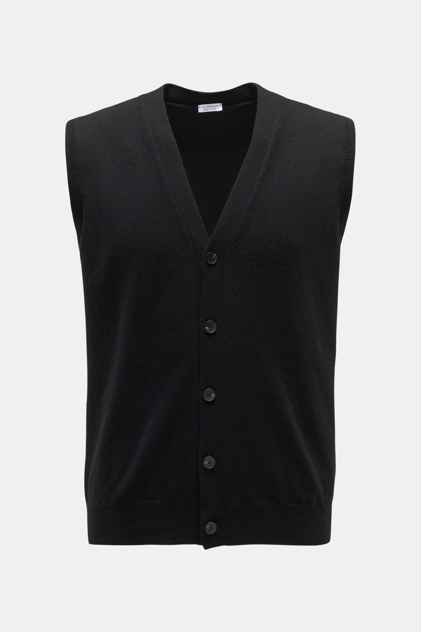 von Braun Cashmere knit waistcoat - Black