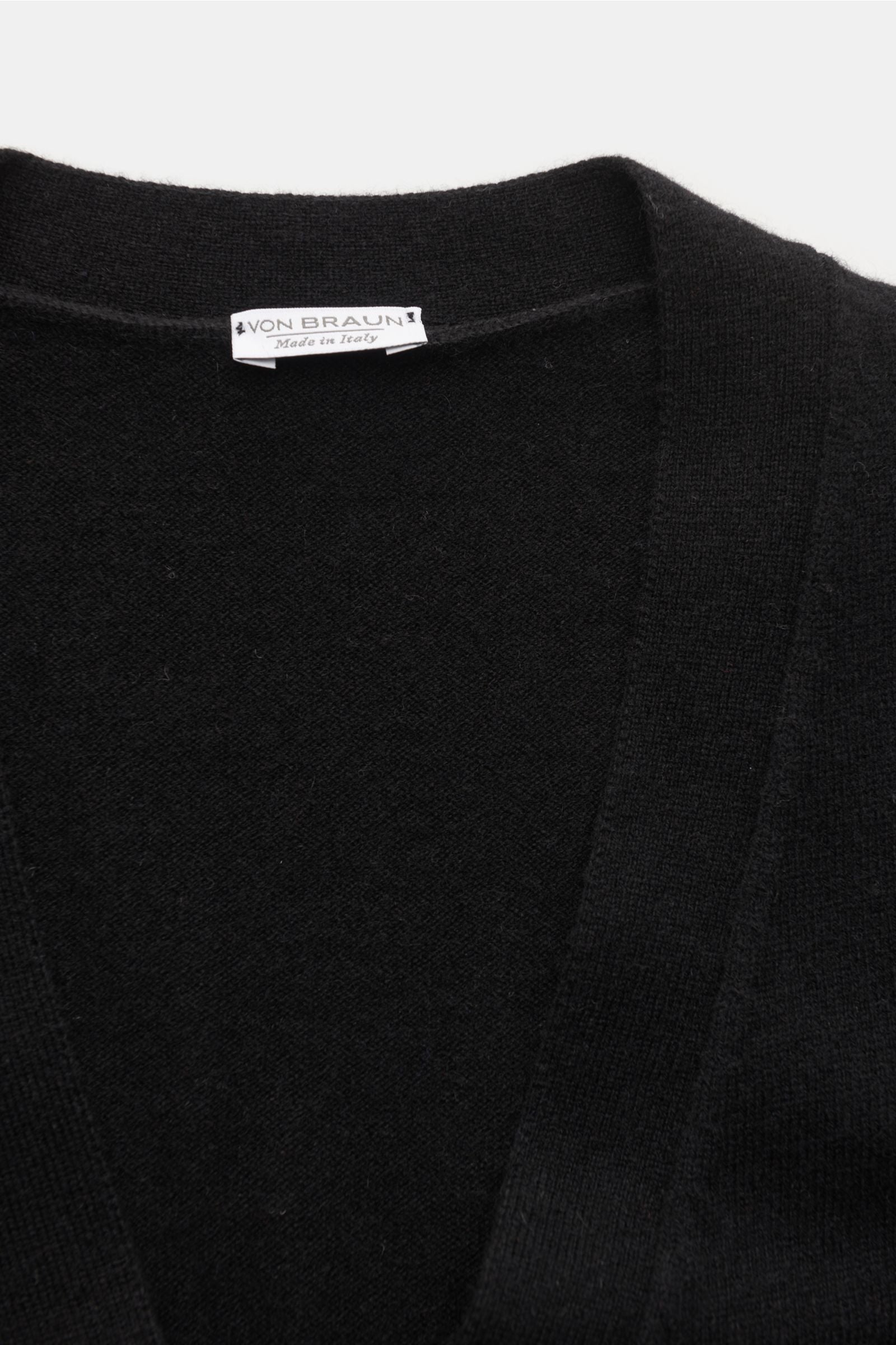 von Braun Cashmere knit waistcoat - Black