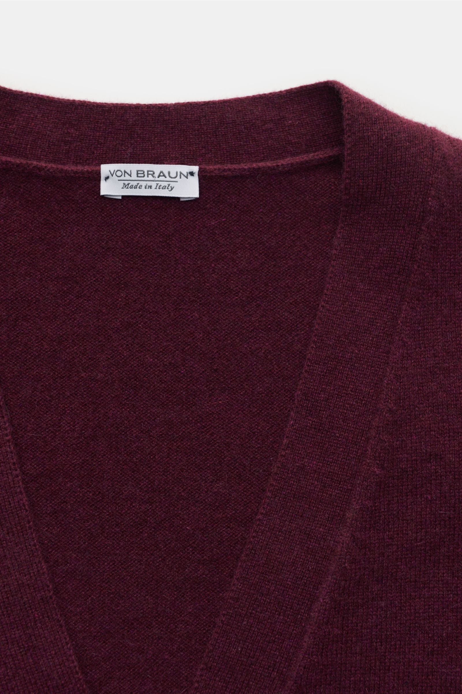 von Braun Cashmere knit waistcoat - Burgundy