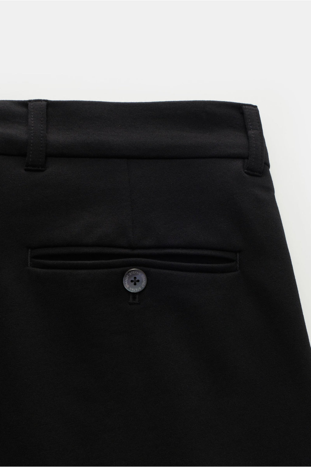 Stefan Brandt Jersey trousers 'Jonas' - black