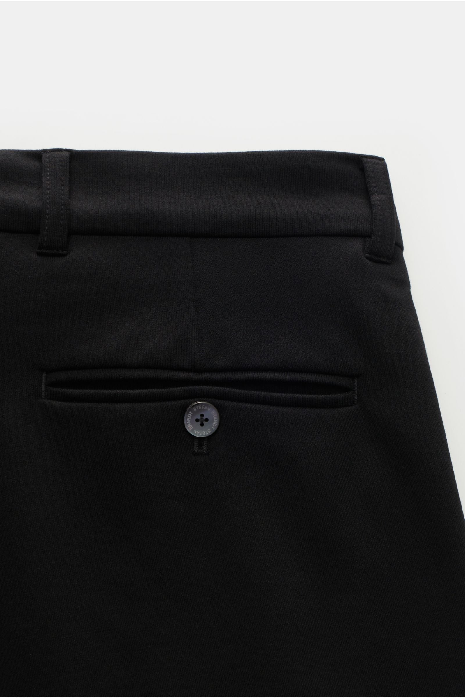 Stefan Brandt Jersey trousers 'Jonas' - black
