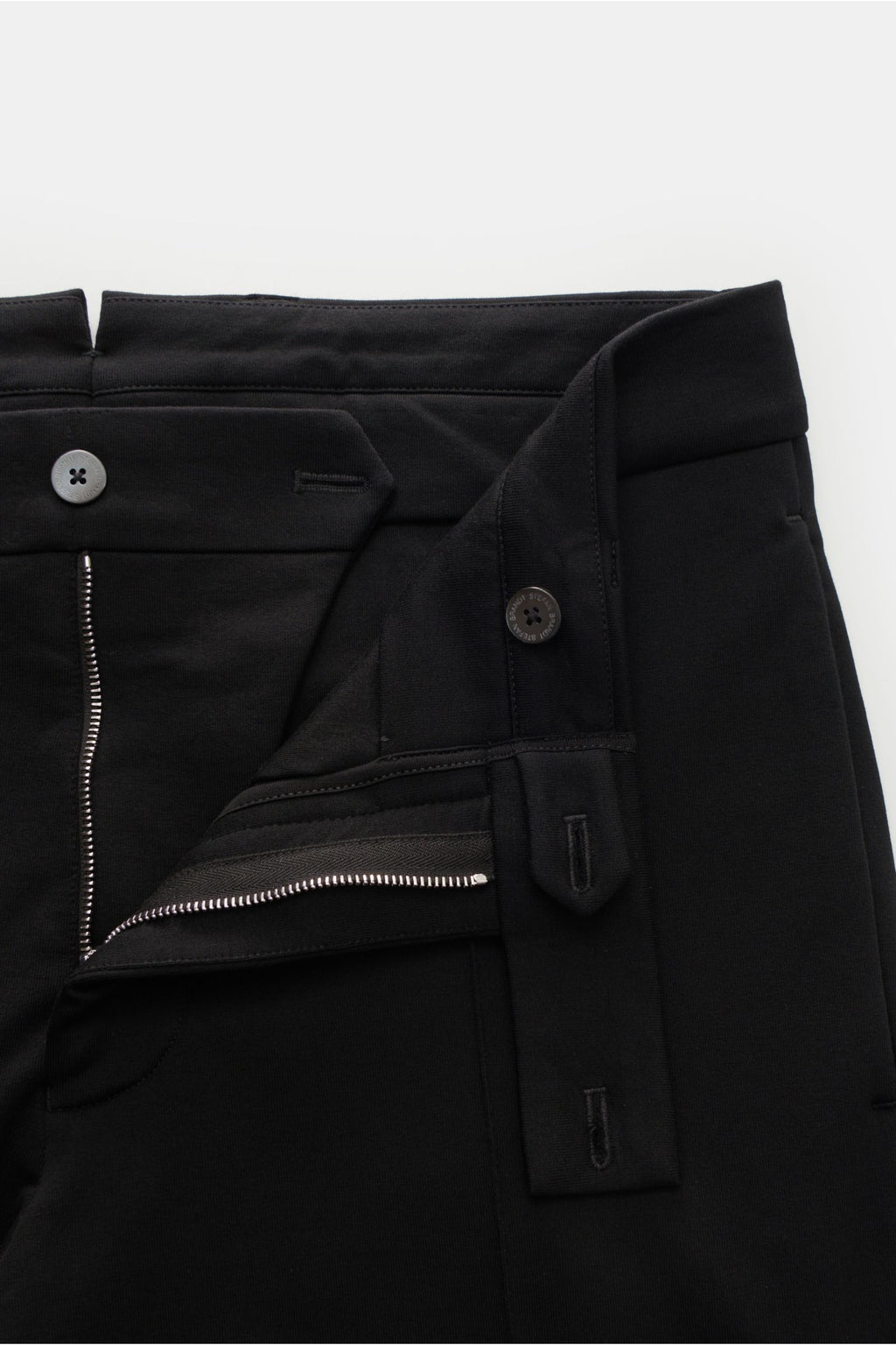 Stefan Brandt Jersey trousers 'Jonas' - black
