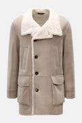 Manzoni 24 Shearling jacket - light grey