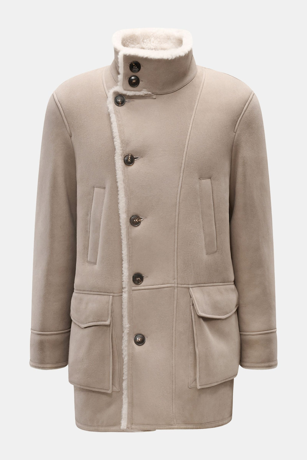 Manzoni 24 Shearling jacket - light grey