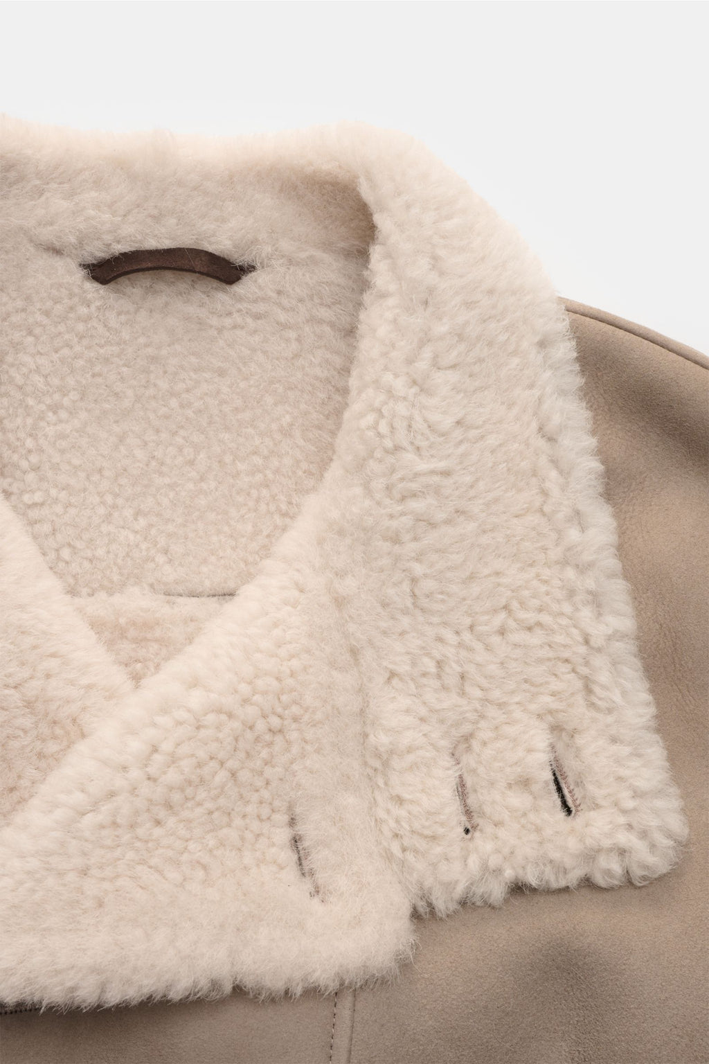 Manzoni 24 Shearling jacket - light grey