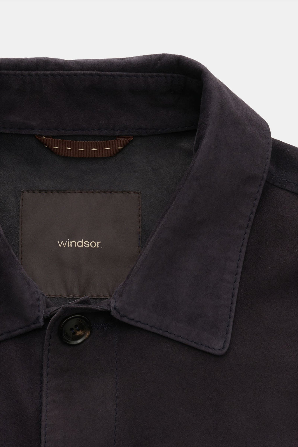 Windsor Leather overshirt 'Oleano' - navy