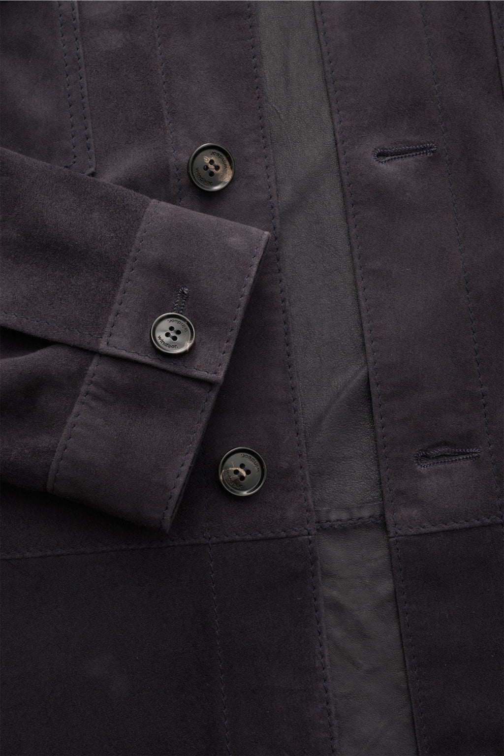 Windsor Leather overshirt 'Oleano' - navy