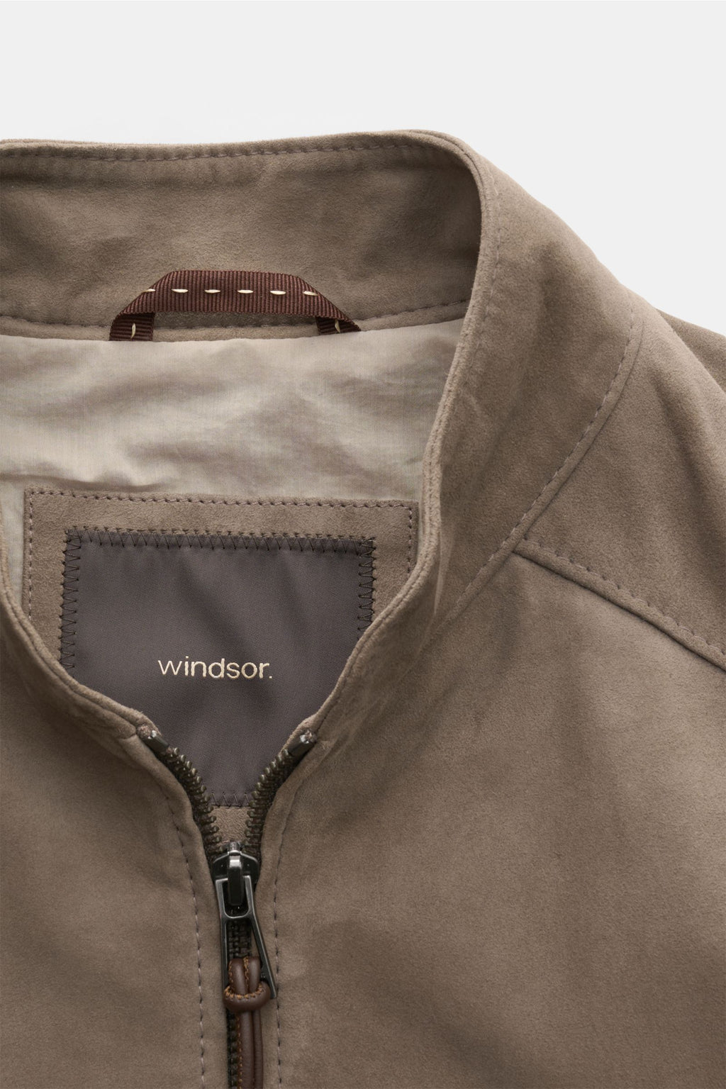 Windsor Leather blouson 'Borello' - Taupe