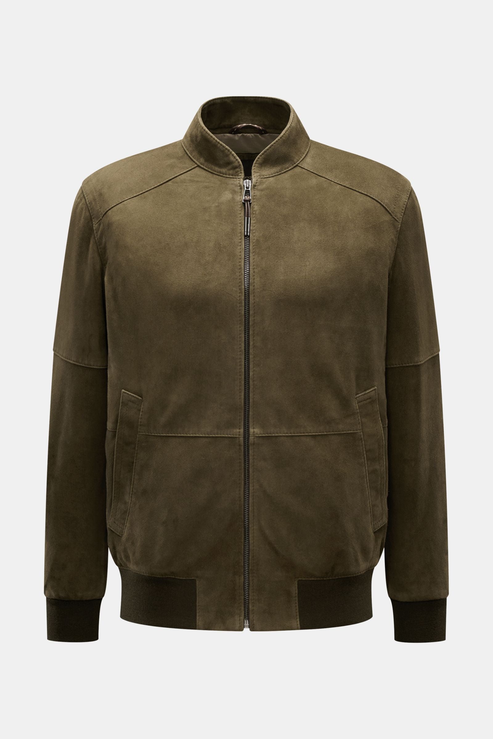 Windsor Leather blouson 'Borello' - Dark olive