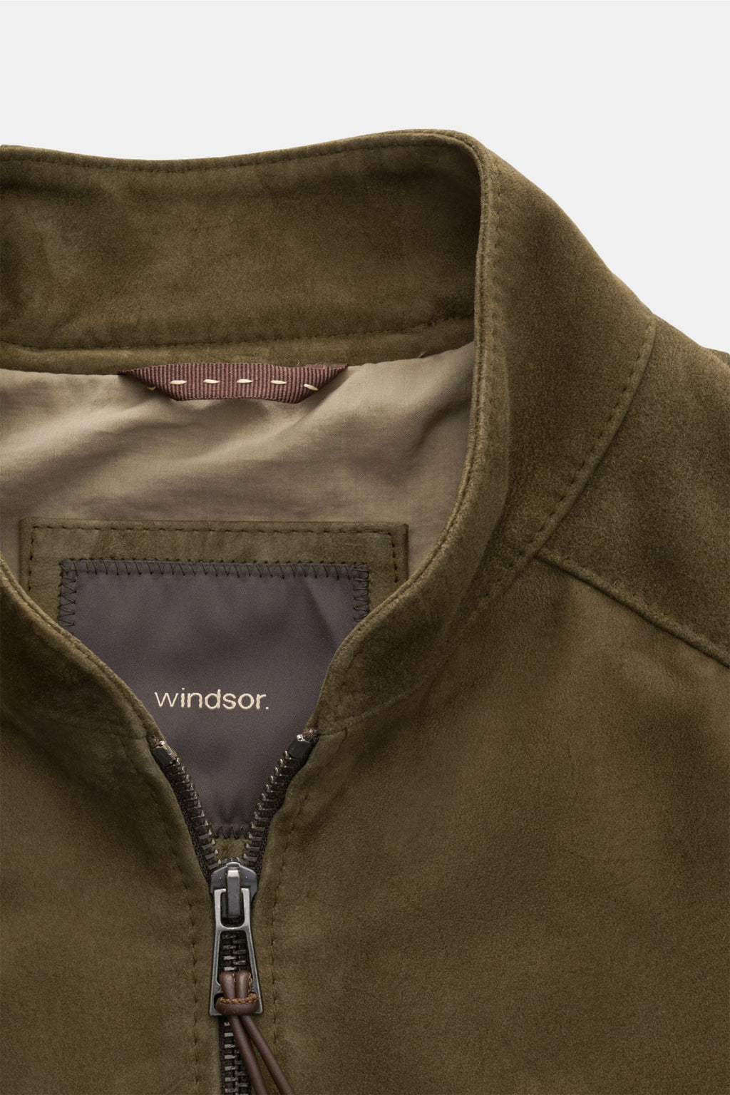 Windsor Leather blouson 'Borello' - Dark olive