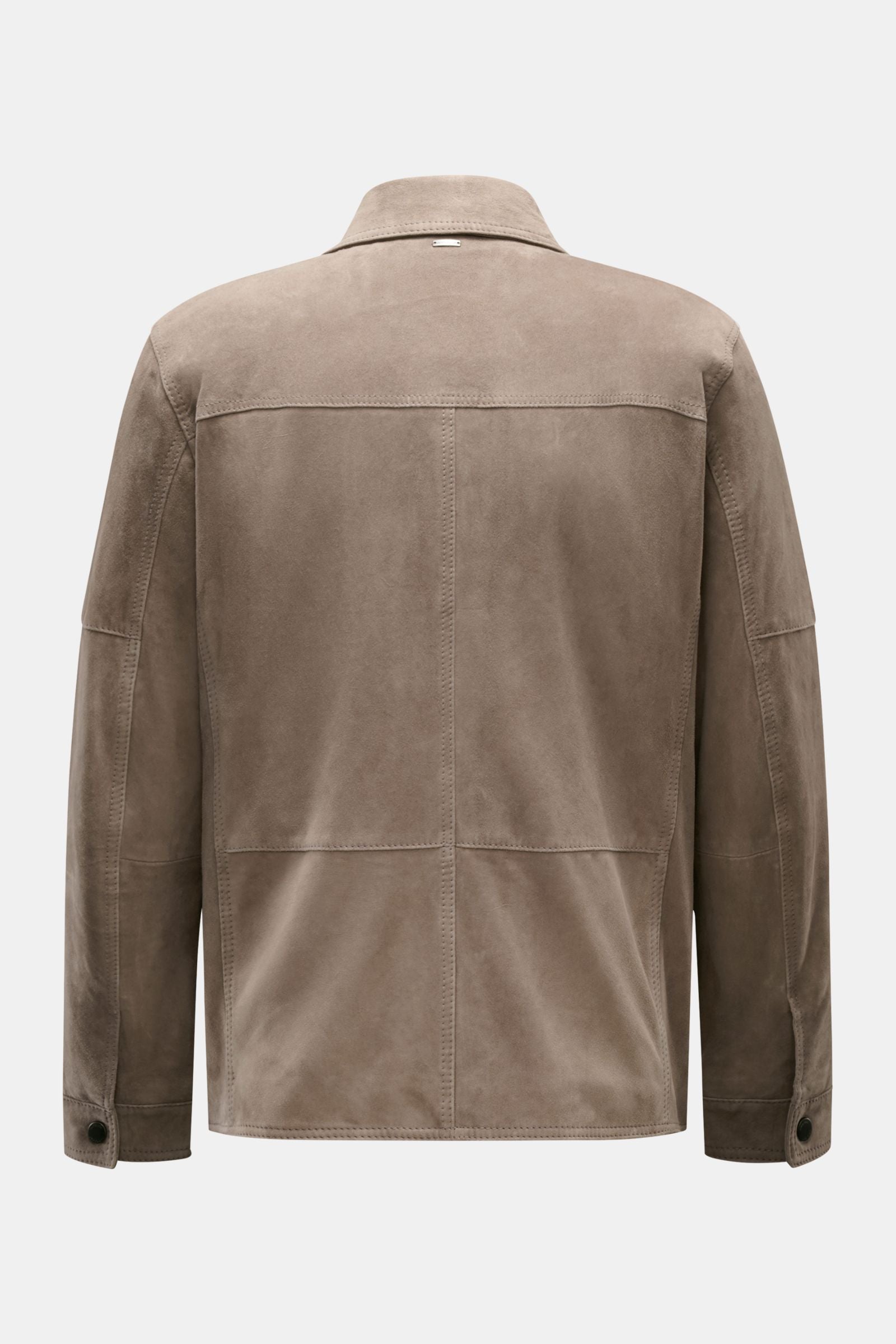 Windsor Leather jacket 'Pesaro' - taupe
